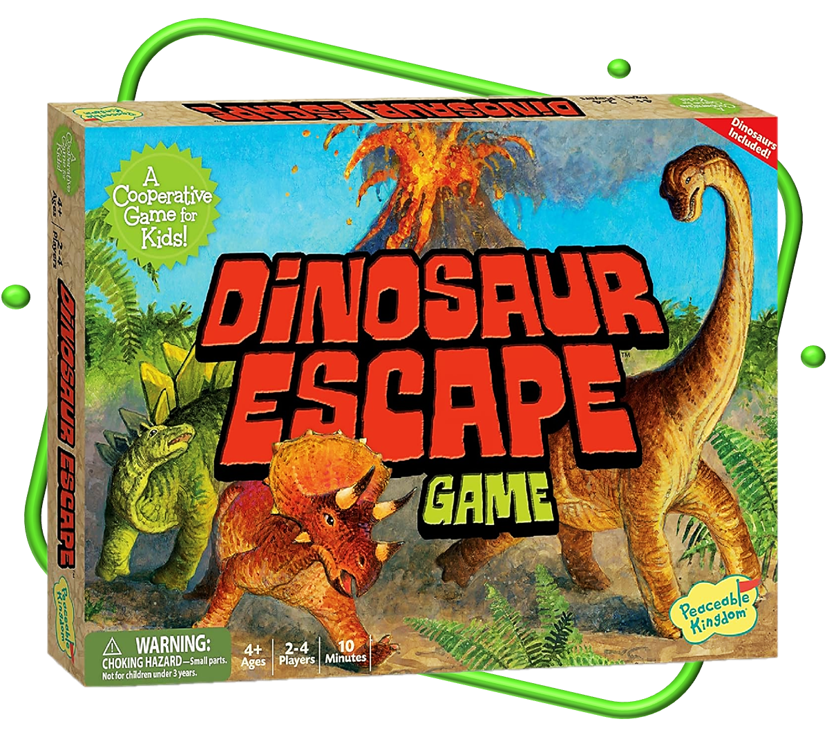 Dinosaur escape game board