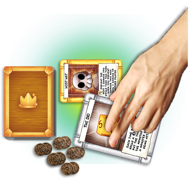 Hand Purchasing A Treasure Card