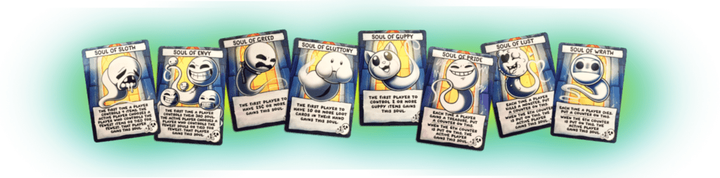 The Bonus Souls Cards With Foggy Green Background