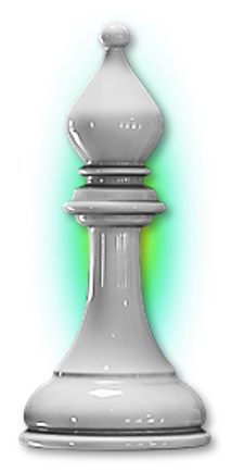 White Bishop Chess Piece