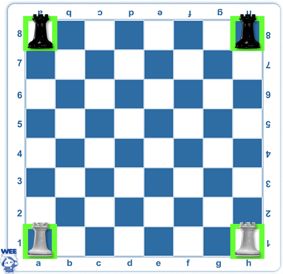 Rooks Initial Position