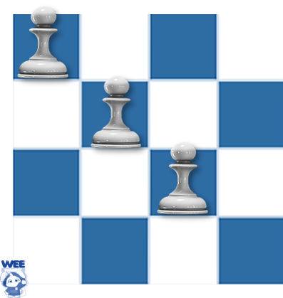 3 Pawns In A Diagonal Formation
