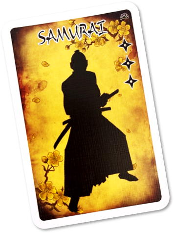 Samurai Role Card With 3 Stars